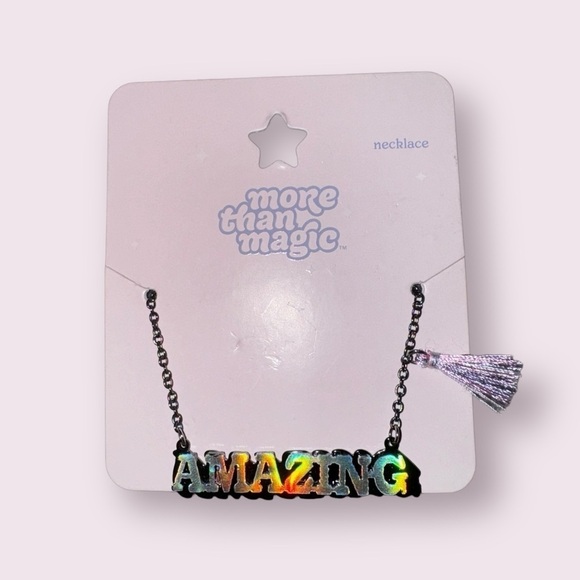 NWT “AMAZING” Iridescent Necklace - More Than Magic Holographic Jewelry, Size OS - Picture 1 of 4